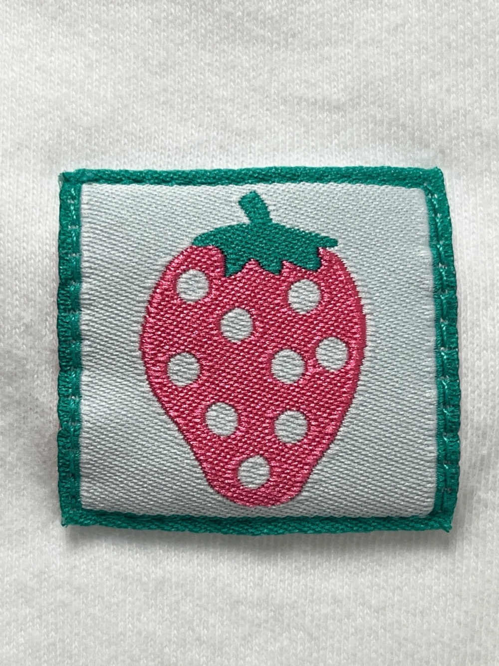 Gymboree Vintage 90s Kids Strawberry Pink White Polka Dot Puff Sleeve Top XS - Picture 8 of 13